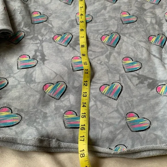 APPAMAN girls slouchy sweatshirt 80% gray cotton distressed style sweats… - Picture 14 of 14